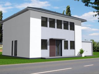 Fertighaus Zoe 123 von Klaus Kowalski Immobilien Schlüsselfertig ab 188132€, Stadtvilla Außenansicht 4