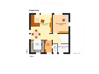 Fertighaus Zoe 123 von Klaus Kowalski Immobilien Schlüsselfertig ab 188132€, Stadtvilla Grundriss 2