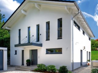 Fertighaus Zorneding von Regnauer Hausbau Schlüsselfertig ab 360285€, Satteldach-Klassiker Außenansicht 4