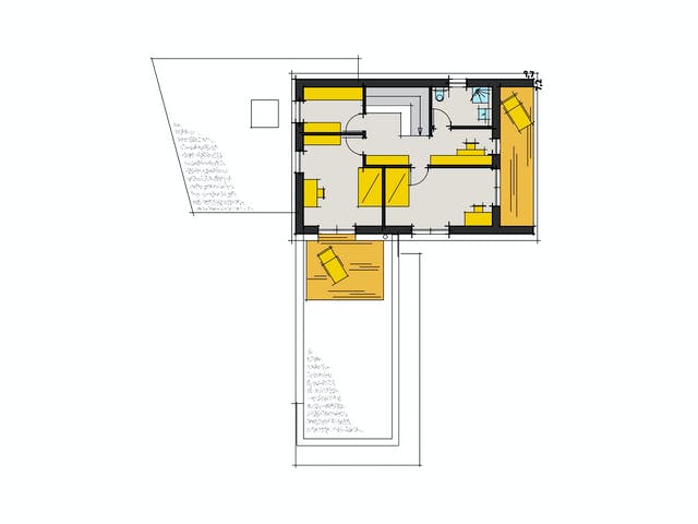 Fertighaus Modern Landhaus 02 von Zimmerer-Profibau, Satteldach-Klassiker Grundriss 2