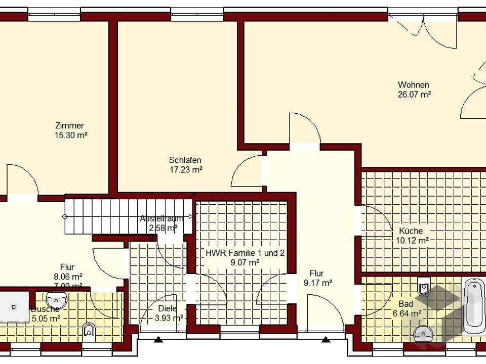 Generationenhaus Spandau von NEWE-Massivhaus Grundriss