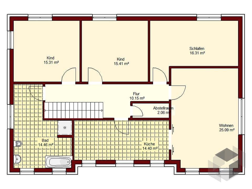 Generationenhaus Spandau von NEWE-Massivhaus Grundriss